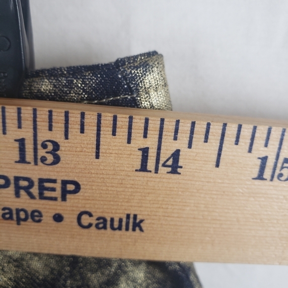 NWT Rave 4 Real Blue and Metallic Gold Y2K  Skirt Sz M - Picture 6 of 9